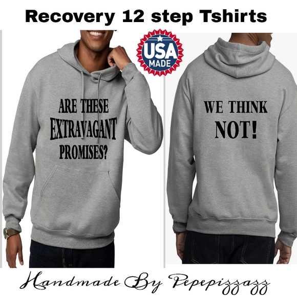 12 step recovery gift anniversary Handmade custom Unisex hoodies - Picture 1 of 8